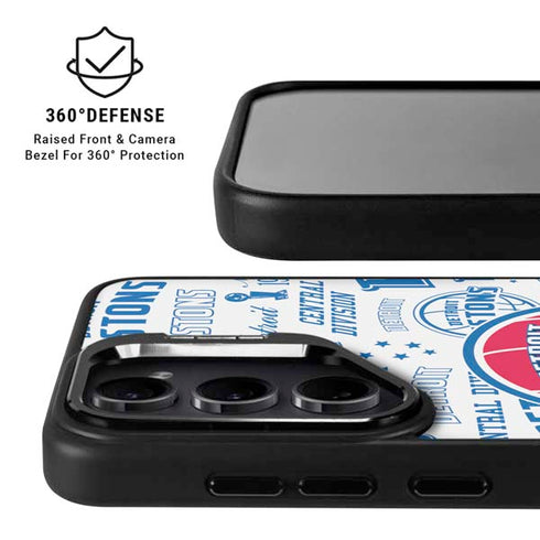 NBA Detroit Pistons Historic Blast Galaxy S25 Kickstand Case